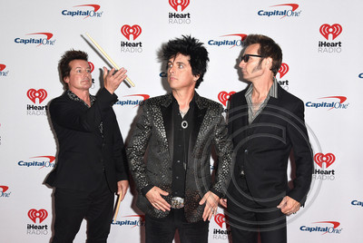 Tre Cool, Billie Joe Armstrong and Mike Dirnt of Green Day