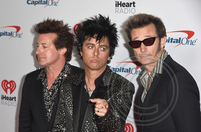 Tre Cool, Billie Joe Armstrong and Mike Dirnt of Green Day