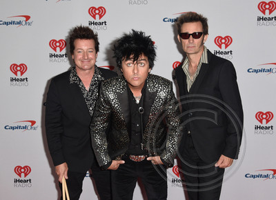 Tre Cool, Billie Joe Armstrong and Mike Dirnt of Green Day