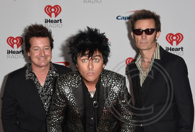 Tre Cool, Billie Joe Armstrong and Mike Dirnt of Green Day