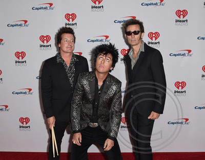 Tre Cool, Billie Joe Armstrong and Mike Dirnt of Green Day