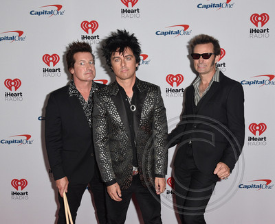 Tre Cool, Billie Joe Armstrong and Mike Dirnt of Green Day