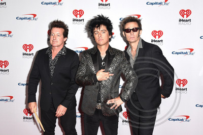 Tre Cool, Billie Joe Armstrong and Mike Dirnt of Green Day