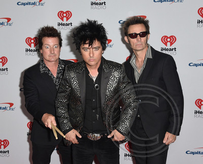 Tre Cool, Billie Joe Armstrong and Mike Dirnt of Green Day