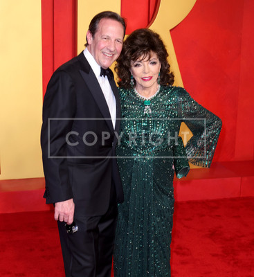Percy Gibson and Joan Collins
